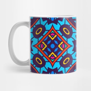 Colorful Oriental Rug Mandala Boho Pattern Mug